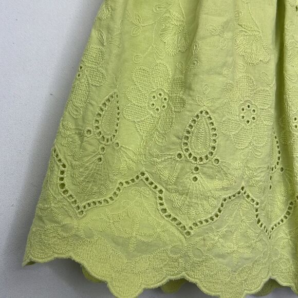 Matilda Jane lime green eyelet and butterfly patterned mixed Media dress size 4 - Picture 6 of 15